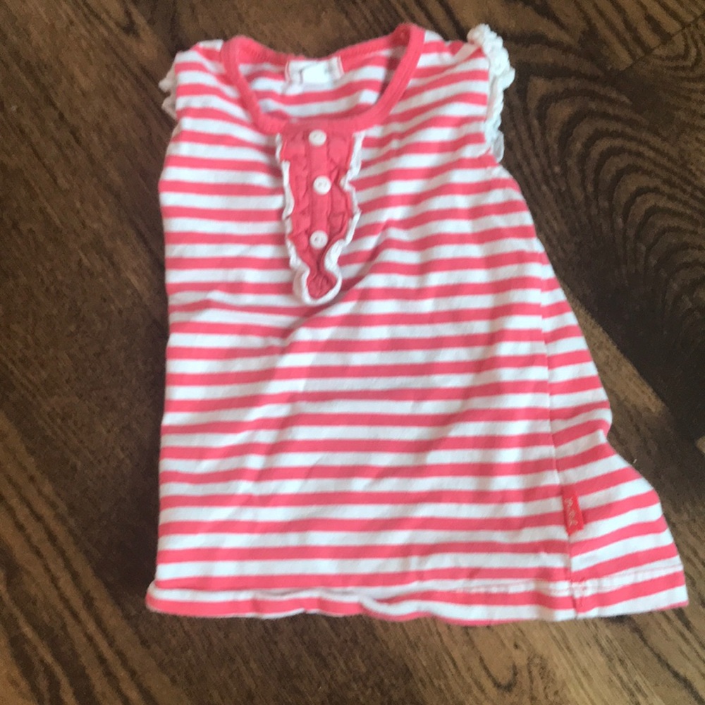 Pink and white striped shirt